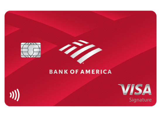 Bank of America Customized Cash Rewards Credit Card Sequin Debit Card